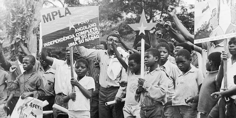 A demonstration for Angolan independence on January 1, 1960.