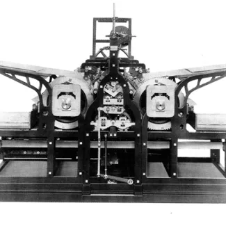 Friedrich Koenig's 1814 steam-powered printing press.