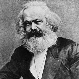 A undated photo of Karl Marx, the German political philosopher. 