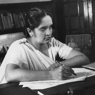 Sirimavo Bandaranaike, circa 1960. She was elected Prime Minister on July 21, 1960.